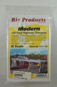 NOS Rix Products MODERN 150 FOOT HIGHWAY OVERPASS N Scale Kit - 628-0163 - Picture 1 of 2