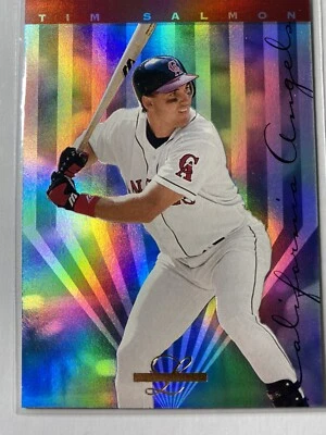 1995 LEAF LIMITED Prism Foil Tim Salmon #30 Baseball Card CA Angels '90s Vintage - Image 1 of 2