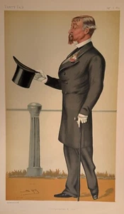 Vanity Fair Print. ''Conspicuous & Cool". Sept. 6, 1879 - Picture 1 of 1