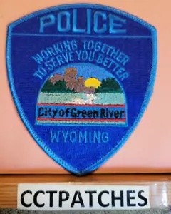 PARCHE DE HOMBRO DE POLICÍA GREEN RIVER, WYOMING WY - Imagen 1 de 2