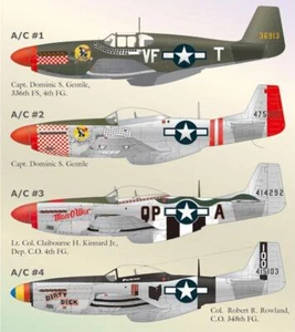Calcomanías realistas de 1/48 para North American P-51 Mustang Pt 4 - LLD48048 - Imagen 1 de 2