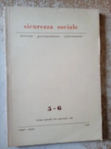 Rivista Sicurezza sociale dottrina giurisprudenza N 5 6 maggio giugno 1968 - Foto 1 di 3