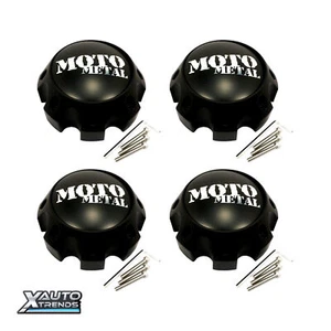 4 x Moto Metal MO967/968 Wheel Center Cap Satin Black 8 Lug 1079L170MBMO1 - Picture 1 of 1
