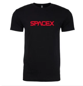 SpaceX Tesla New Men's Classic NASA Worm Logo Style T-Shirt in Black - Picture 1 of 8