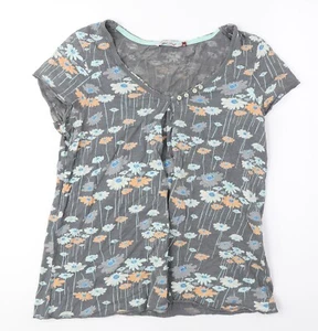 Camiseta gris floral para mujer C&A M - Imagen 1 de 12