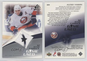 2003-04 SP Game Used Edition Star Fabrics Alexei Yashin #104
