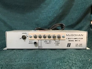 Vintage McGohan 1 Watt Power Amplifier MS-12 - Does not Power on - Picture 1 of 8