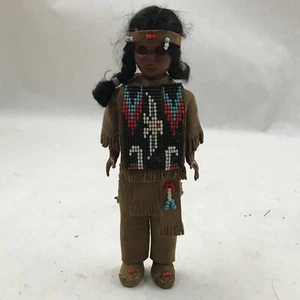 Vintage American Native Indigenous Doll 7.5" See Photos - Picture 1 of 11