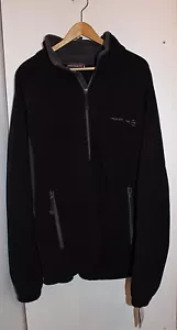 2XL WOMENS BLACK FLEECE JACKET Plus Free Country Athletic Fall Zipper Autumn NWT - Picture 1 of 2