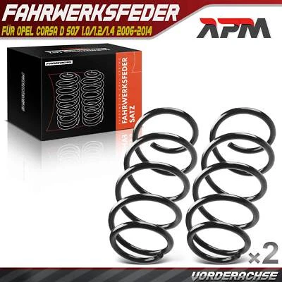 2x Federn Fahrwerksfeder Vorne L+R für Opel Corsa D S07 Schrägheck 2006-2014 - Bild 1 von 4