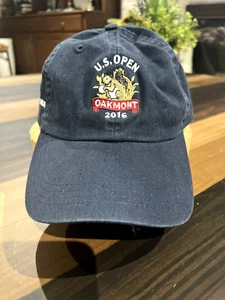 2016 U.S. Open Oakmont Baseball Cap, Black w/Adjustable Strap - Picture 1 of 9