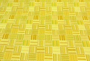 CONCORD FABRIC DITTO BUTTER YELLOW SQUARES CUSHION FABRIC BY THE YARD 54"W - Picture 1 of 5