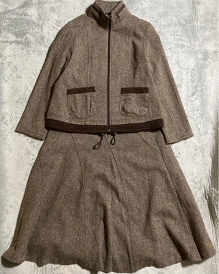 Limited Edition Carven Women's VHTF Tweed Blouson Skirt Casual Fashion Set - Imagem 1 de 4