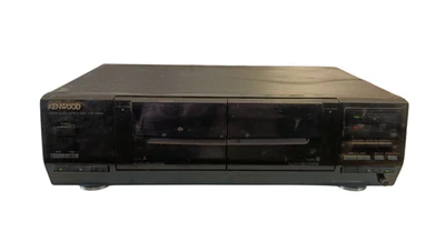 Vintage Kenwood KXF-W3030 Doppel Stereo Kassettendeck schwarz 16 Watt - Bild 1 von 4