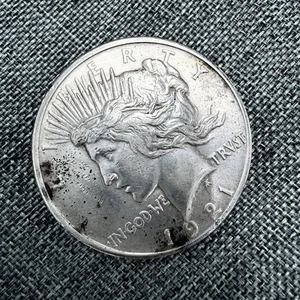 Dólar de plata Peace 1921 $1 alto relieve XF - fecha clave - Imagen 1 de 2