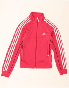 ADIDAS Womens Tracksuit Top Jacket UK 12 Medium Pink Polyester CY06 - Picture 1 of 3