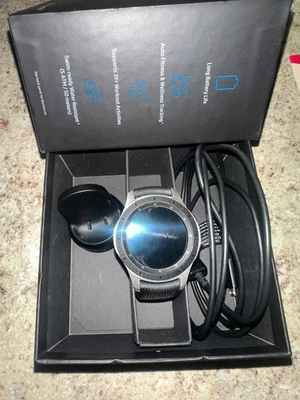 Smartwatch Samsung Galaxy Watch SM-R800 PRESO EM REDEFINIÇÃO aço inoxidável - Preto - Imagem 1 de 4