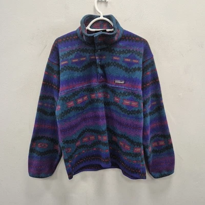 Patagonia Synchilla Vintage Sacajawea Aztec Psycho Tribal Fleece Jacket Small - Image 1 of 4