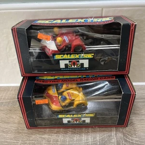 Scalextric Motorbike & Sidecar Racing Red & Yellow Flash C238 C239 - Excellent - Picture 1 of 21