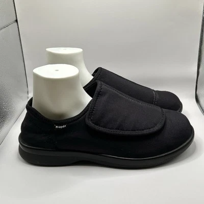 Propét Cush N Foot Black Diabetic Slippers Men’s 8.5 5E Wide Comfort Edema Shoe - Image 1 of 4