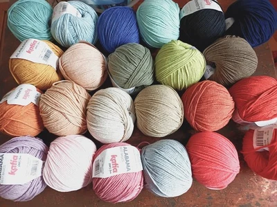 Katia - ALABAMA - Garn - Wolle - versch. Farben - 50g - LL 105m -