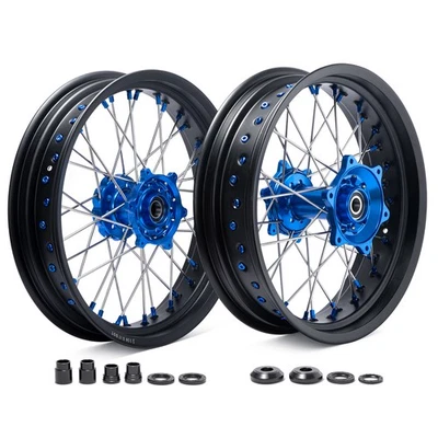 For Yamaha 17x3.5/4.25 Supermoto Wheel Set YZ250FX YZ450FX 16+ WR250F WR450F 20+ - Image 1 of 4