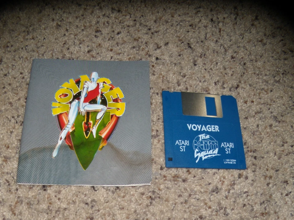 Voyager Atari ST Game on 3.5" disk with pictured insert(has water damage) - Image 1 of 2