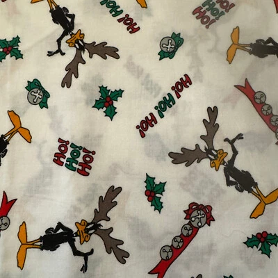 Tela Warner Brothers Pato Lucas Looney Tunes Ho Ho Navidad 53"x44" #19 Foto 1 de 3