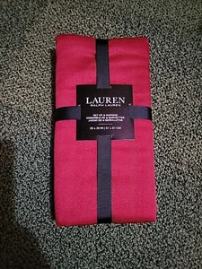 Lauren Ralph Lauren Home 6 Napkins 20x20 Red - Picture 1 of 3