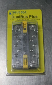 Blue Sea Systems 2722 Dual Bus Plus Bus Bar w/cover 1/4" Stud - Picture 1 of 4