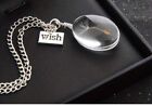 Real Dandelion Seed Resin Pendant Wish Flower Stainless Steel Necklace included