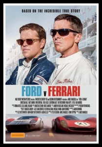 Ford Vs Ferrari Movie Poster Print & Unframed Canvas Prints - Picture 1 of 8