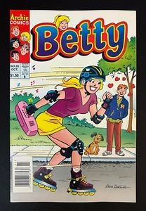 Betty #30 Hi-Grade Newsstand UPC Edition Roller Blading Cover Archie Comics 1995 - Picture 1 of 2