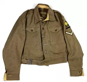WWII BATTLEDRESS BD 1940 PATTERN TUNIC JACKET 78TH INFANTRY DIVISION SIZE 12 - Picture 1 of 15