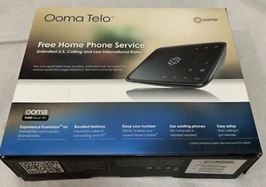 Ooma Telo Free Home Phone Service Open Box -New# - Afbeelding 1 van 9