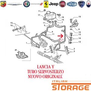 LANCIA Y TUBO SERVOSTERZO NUOVO ORIGINALE 46416433 - Imagen 1 de 1