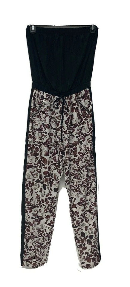 Mossimo женщин комбинезон брюки без бретелек блузка черный коричневый размер M/M - Изображение 1 из 4