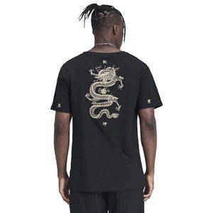 Niepce Men's Dragon Embroidered Tee Japanese Streetwear T-shirt - Picture 1 of 10