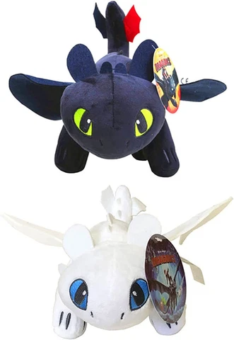How to Train Your Dragon Toothless Light & Night Fury Soft Toy Features 10Inch Cover