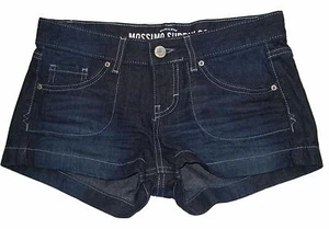 Nuevo Pantalones Cortos de Jean Mossimo Supply Co Talla 1 Cintura Baja Lavado Oscuro Calce 6 - Imagen 1 de 3