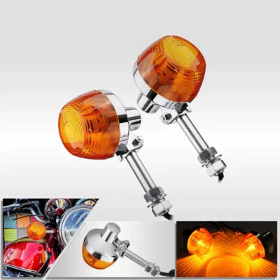 2X For Honda CT70 CT90 XL100 CB350 CM400 CB450 CB750 Turn signal Light 8Mm 12V - Image 1 of 4