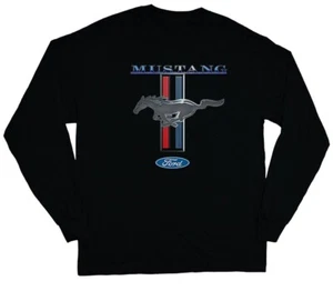 SALE: Men's SMALL - Long Sleeve T-shirt Ford Mustang Pony Tee Shirt Ford - Picture 1 of 1