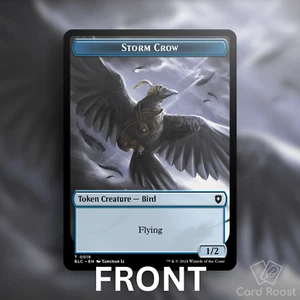 MTG Magic Storm Crow / Frog Lizard Double-Sided Token Commander Bloomburrow BLB - Picture 1 of 2