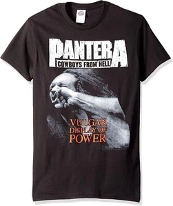 Auténtica Camiseta PANTERA Vulgar Pantalla de Poder Más Fuerte S M L XL XXL NUEVA - Imagen 1 de 3