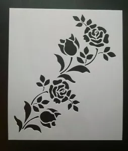 Stencil N Stuff ROSE WINE modello stencil pittura aerografo home deco 10" x 11,5" - Foto 1 di 3