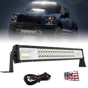 22" inch 324W 32400LM LED Work Light Bar Spot Flood Off-Road For Ford F250 F350 - Picture 1 of 12