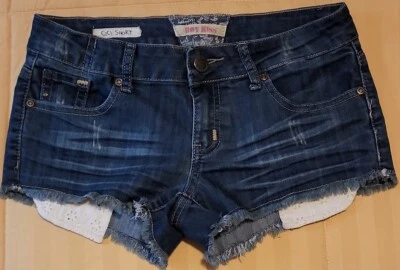 Hot Kiss ~ Juniors' Size 5 ~ Blue Denim ~ Low Rise ~ 2" Inseam Shorts - Image 1 of 4