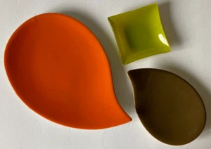 Cassa e Barilotto (CB2) Set 18 Pezzi Sei Posti Marrone Arancione Verde Tapas - Foto 1 di 11