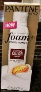 PANTENE Pro-V In the Shower Foam Conditioner Radiant Color Shine 6 OZ NEW IN BOX - Picture 1 of 1