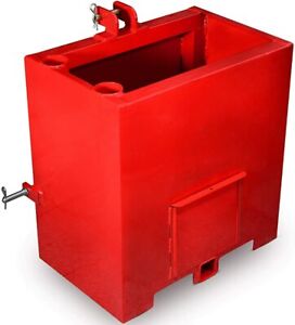 Red Ballast Box for 3 Point Category 1 Tractor Powder Heavy-Duty Lift Loader